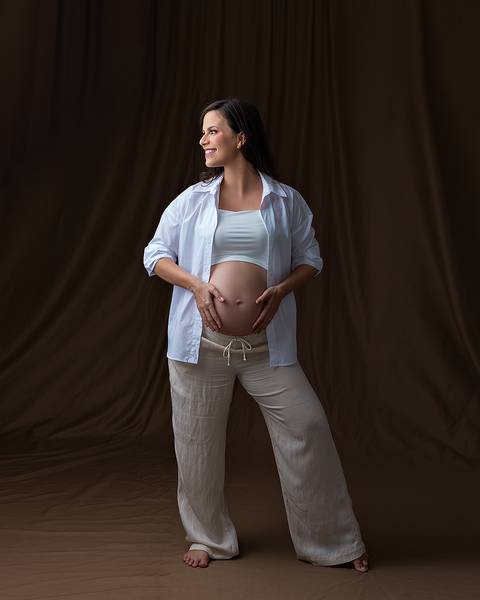 Ensaio de Gestante em estúdio em Natal/RN'