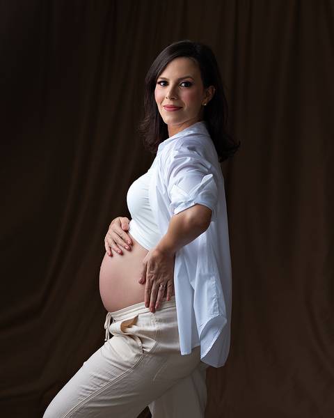 Ensaio de Gestante em estúdio em Natal/RN'