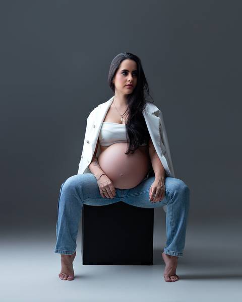 ensaio gestante em estúdio em natal/rn'