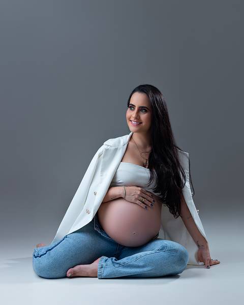 ensaio gestante em estúdio em natal/rn'