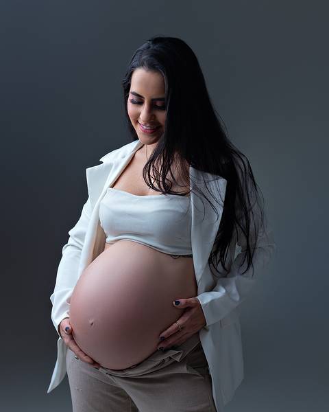 ensaio gestante em estúdio em natal/rn'