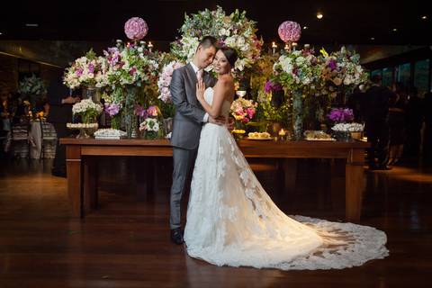 Decoração de mesa casamento'