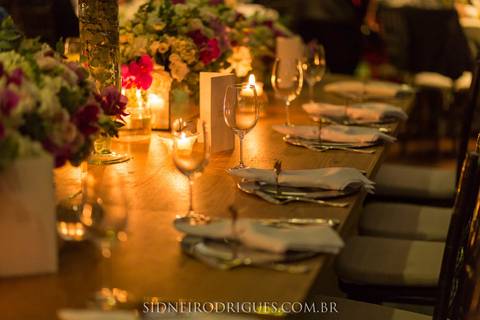 mesa de jantar casamento'
