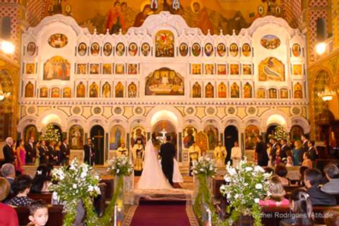 lindas fotos de casamento na Catedral Ortodoxa'