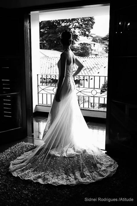 Vestido de noiva elegante'