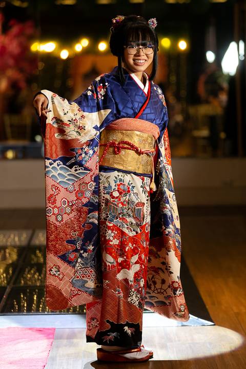 Buffet para debutante, festa de japonesa, kimono para festa, '