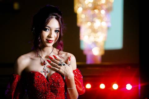 vestido vermelho para debutante
'