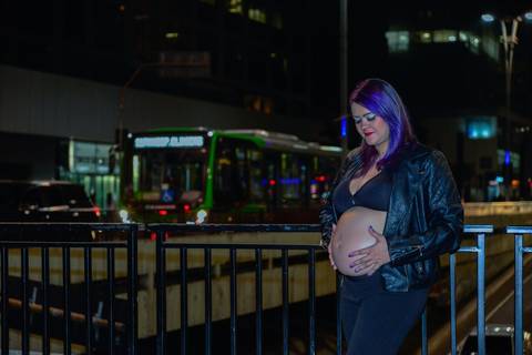 ensaio gestante noturno na avenida paulista, fotografa tatuape'