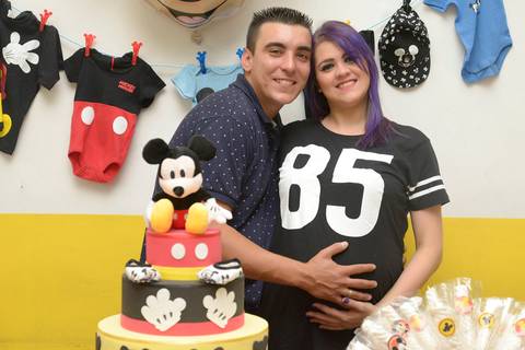 decoracao do mickey no chá de bebe do zion, fotógrafa evento infantil no tatuapé'