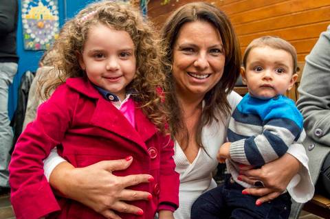 Foto vovo e os netos em festa de aniversario. Fotografa aniversario Tatuape '