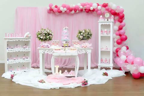 Fotografa de evento, aniversario, cha de bebe, Tatuape, Mooca. Decoraçao cha de fraldas rosa, chá revelacao'