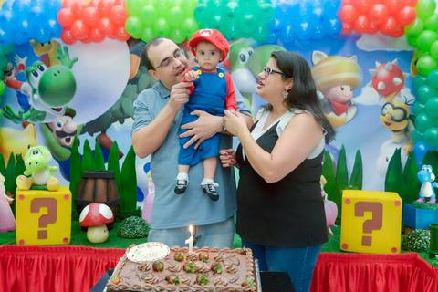 Cantando parabens, tema super mario bros, cobertura fotografica de evento infantil, fotografa aniversario no tatuape'