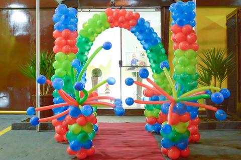 Fachada buffet, tema Super Mario, cobertura fotografica de evento infantil, fotografa aniversario no tatuape'