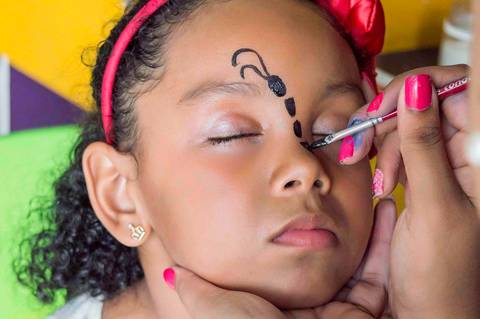 fotografa infantil e aniversario no tatuape, maquiagem infantil em evento'