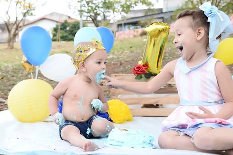 cake smash externo, foto espontanea de irmaos, fotografa infantil tatuape'
