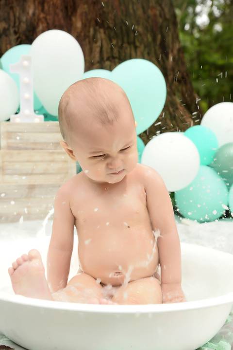 ensaio do banho no parque, splash baby externo'