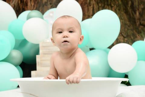 hora do banho no parque, ensaio splash baby externo'