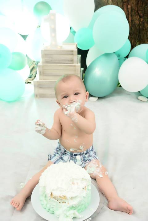 smash the cake externo no parque ibirapuera tema cores verde'