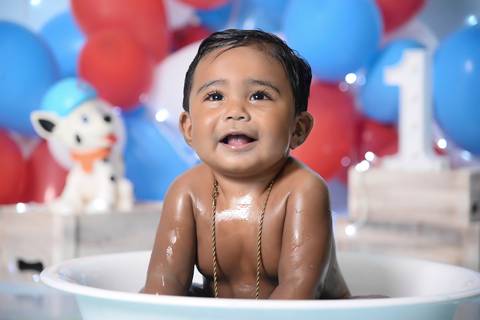 ensaio do banho no tatuape, smash the cake clean patrulha canina, fotografa de smash'