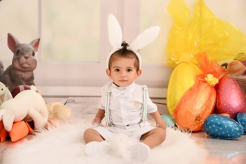 ensaio de pascoa no tatuape, ensaio 1 ano menino'