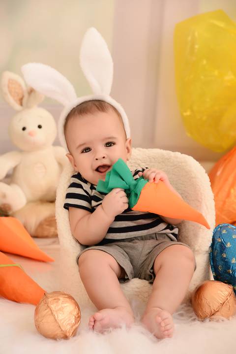 ensaio pascoa tatuape, ensaio infantil 6 meses menino'