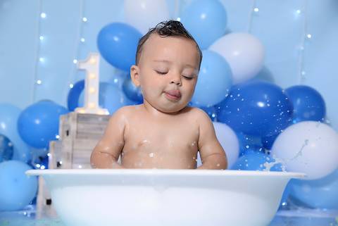 ensaio do banho, splash baby tatuape, estudio fotografico infantil tatuape'