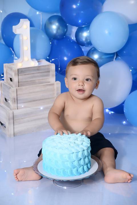 smash the cake degrade azul, bolo degrade azul, smash the cake Tatuape'