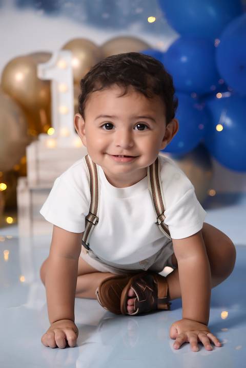 ensaio um ano, smash the cake pequeno principe, estudio no tatuape'