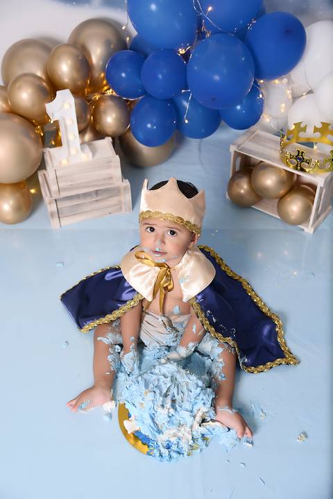 ensaio smash the cake pequeno principe no tatuape'