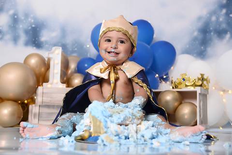 ensaio um ano, ensaio do bolo, smash the cake pequeno principe no tatuape'