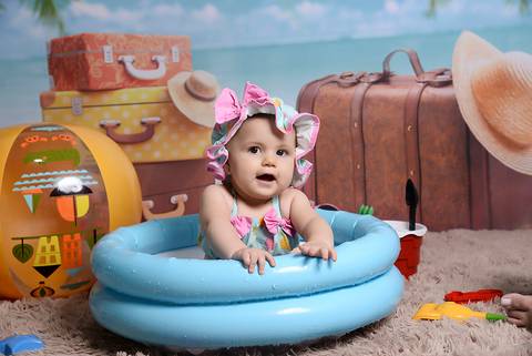 ensaio de verao, ensaio temático tatuapé, fotografa infantil tatuape, karol endrigue fotografia infantil, ensaio 8 meses com água, fotografia de bebe'