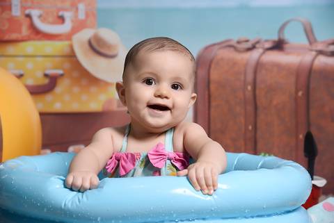 ensaio de verao, ensaio temático tatuapé, fotografa infantil tatuape, karol endrigue fotografia infantil, ensaio 8 meses com água, bebe sorrindo'