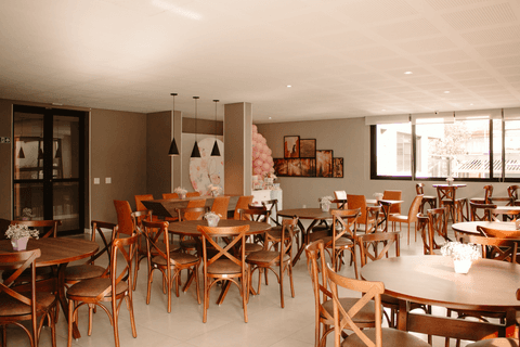 chá de bebê da maya espaço do salão em um condomínio na vila matilde '