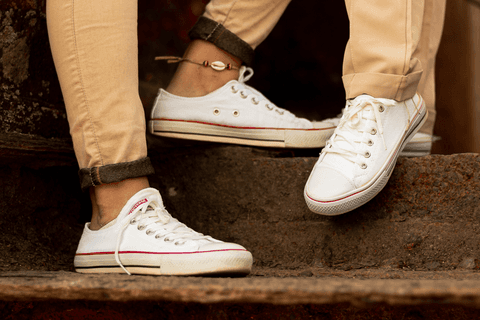 tênis iguais da le e da mika, all star branco'