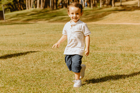 lolo caminhando sozinho em meio aos campos do parque do carmo em são paulo'