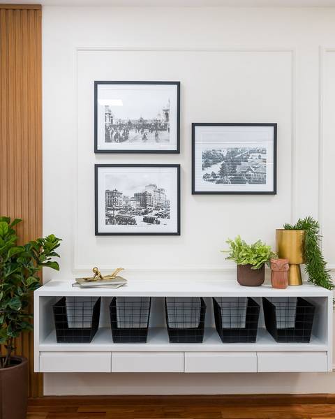 Decoração e Interiores - Design de interiores - parede decorada frontal'