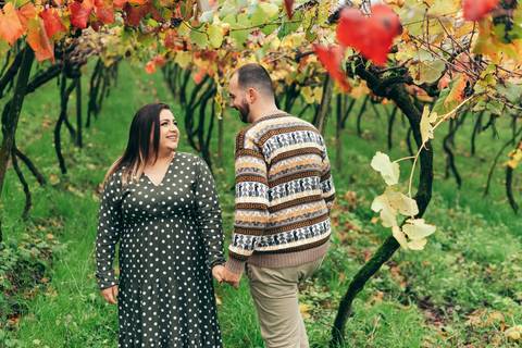 ensaio de inverno pré wedding na serra gaucha daniela radavelli fotografia outono no vale dos vinhedos ensaio de casal no frio '