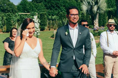 casamento ao ar livre de dia cerimonia externa  no santorini garden em garibaldi daniela radavelli fotografia fotógrafa de casamentos'