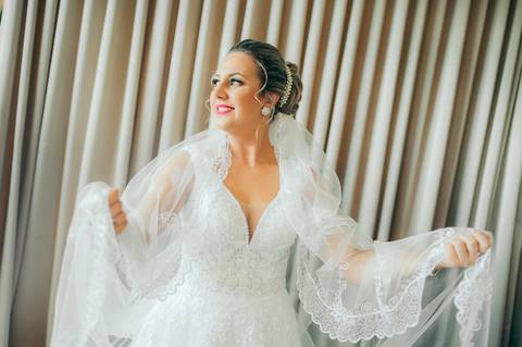 making of noiva make vestido de noiva casamento de dia cerimonia na igreja daniela radavelli fotografia'