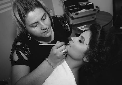 Making Of da noiva no Espaço Dorcas'