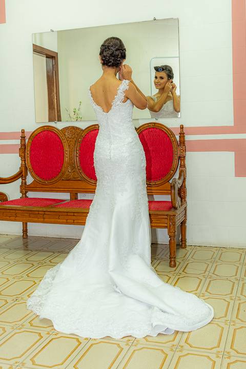 Making Of da noiva no Espaço Dorcas'