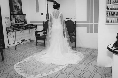 Making Of da noiva no Espaço Dorcas'