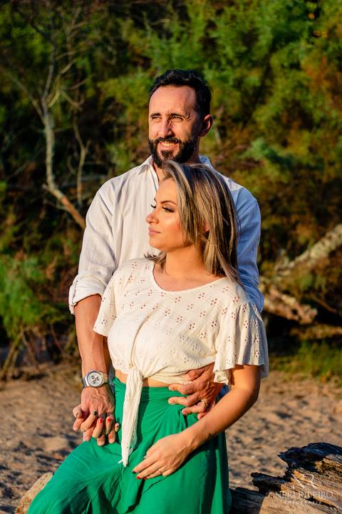 Ensaio casal Sara & Jeco - Pre Wedding - Ensaio na praia - Ensaio Florianópolis - Ensaio pria Floripa - Pré Casamento'