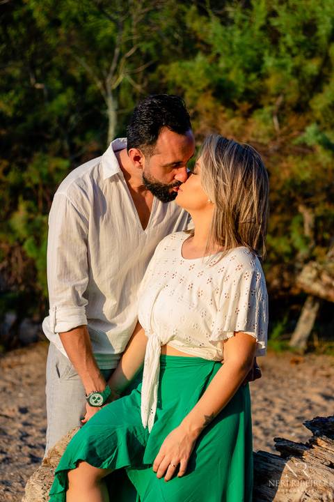 Ensaio casal Sara & Jeco - Pre Wedding - Ensaio na praia - Ensaio Florianópolis - Ensaio pria Floripa - Pré Casamento'