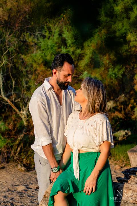 Ensaio casal Sara & Jeco - Pre Wedding - Ensaio na praia - Ensaio Florianópolis - Ensaio pria Floripa - Pré Casamento'