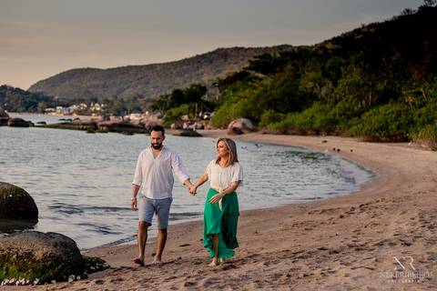 Ensaio casal Sara & Jeco - Pre Wedding - Ensaio na praia - Ensaio Florianópolis - Ensaio pria Floripa - Pré Casamento'