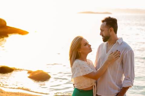 Ensaio casal Sara & Jeco - Pre Wedding - Ensaio na praia - Ensaio Florianópolis - Ensaio pria Floripa - Pré Casamento'