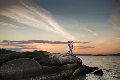 Ensaio casal Sara & Jeco - Pre Wedding - Ensaio na praia - Ensaio Florianópolis - Ensaio pria Floripa - Pré Casamento'