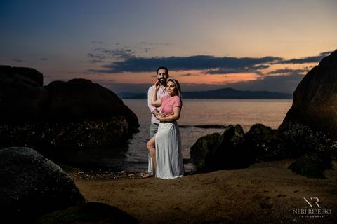 Ensaio casal Sara & Jeco - Pre Wedding - Ensaio na praia - Ensaio Florianópolis - Ensaio pria Floripa - Pré Casamento'