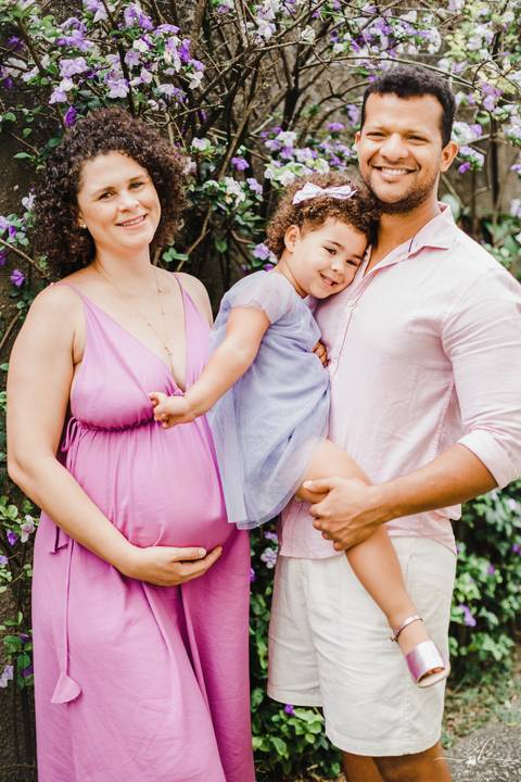 foto de família em casa'